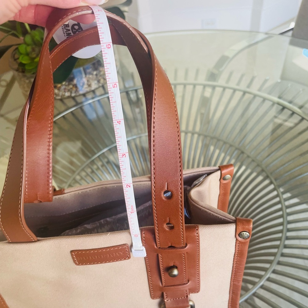 Burberry Nova Check Tan, Canvas and Leather Tote with Dust Cover. Authentic. - Picture 16 of 16